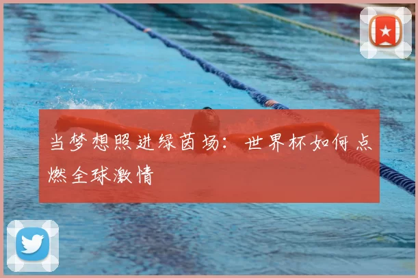 当梦想照进绿茵场:世界杯如何点燃全球激情